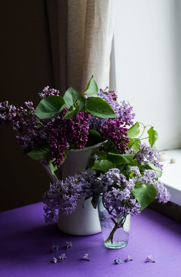 Flores artificiales en Getafe